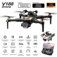 Detailed information about the product 8K HD Aerial Dual Cameras Drone Optical Flow Positioning Avoidance WIFI Brushless Motor GPS Quadcopter Color Black And Grey