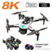 8K HD Aerial Dual Cameras Drone Optical Flow Positioning Avoidance WIFI Brushless Motor GPS Quadcopter Color White. Available at Crazy Sales for $99.99