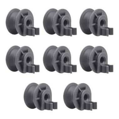 8Pcs 4581DD3002A Upper Dishrack Roller Wheels Assembly Compatible with LG Dishwasher Parts Replaces 4581DD9001B AP4437685 PS3523050 1266813 EA3523050