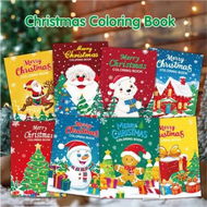 Detailed information about the product 8PCS Christmas Painting Book Educational Graffiti Doodles Book For Kids