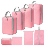 Detailed information about the product 8pcs Compression Packing Cubes for Suitcases,Travel Organizer Bags Set for Luggage,Expandable Travel Bags,Luggage Organizer Color Pink