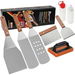 8Pcs Griddle Accessories Kit,Heavy Duty Stainless Steel Grill Spatula Set for Grill Griddle Hibachi Flat Top Outdoor Cooking BBQ. Available at Crazy Sales for $24.95