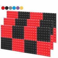 Detailed information about the product 8Pcs High Density Soundproof Foam Egg Profile Sound Absorbent Foam Acoustic Panel Noise Absorption File for KTV Audio RoomBlack