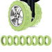 8Pcs Luggage Compartment Wheel Protection Cover,Shock Proof Carry on Luggage Wheels Cover,Wear Resistant and Noise Reducing, Green. Available at Crazy Sales for $9.95