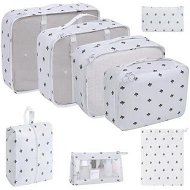 Detailed information about the product 8Pcs set Large Capacity Luggage Storage Bags For Packing Cube Clothes Underwear Cosmetic Travel Organizer Bag Toiletries Pouch Color Cactus White