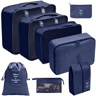 Detailed information about the product 8Pcs set Large Capacity Luggage Storage Bags For Packing Cube Clothes Underwear Cosmetic Travel Organizer Bag Toiletries Pouch Color Navy Blue