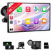 9 Inch Wireless Carplay Android Auto 4K Dash Cam 1080P Backup Camera IPS Touchscreen AirPlay Mirror Link GPS Bluetooth FM Transmitter. Available at Crazy Sales for $139.99