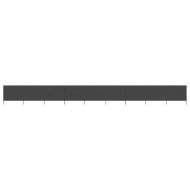 Detailed information about the product 9-panel Wind Screen Fabric 1200x160 cm Anthracite
