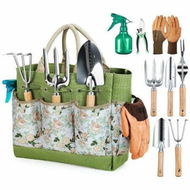 Detailed information about the product 9 Pcs Gardening Tool Set,Heavy-Duty Garden Hand Tools With Stylish And Durable Gardening Tools,Tool Organizer Bag,Garden Tool Set