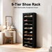 9 Tier Shoe Rack Cabinet Footwear Storage Organiser Vertical Wardrobe Tall Stackable Shelves Stand with Removable Fabric Cover Portable 57x29.5x159cm. Available at Crazy Sales for $19.95