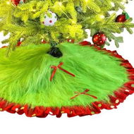 Detailed information about the product 90CM Red and Green Grinch Themed Christmas Tree Skirt Ideal For Christmas Tree Decorations And Festive Events