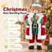 90cm Standing Teddy Bear Figurine Christmas Decoration Santa Claus Suit Animated Plush Indoor Home Holiday Ornament Festival Present Display Figure. Available at Crazy Sales for $99.95