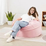 Detailed information about the product 91 cm Round Bean Bag Chair with Removable Cover & Dutch Velvet Pink