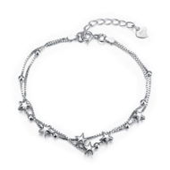 Detailed information about the product 925 Pure Silver Romantic Star Bracelet