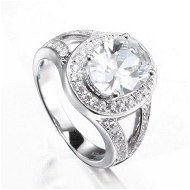 Detailed information about the product 925 Sterling Silver Oval Cut Stone Engagement Ring