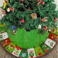 Detailed information about the product 92CM Christmas Tree Skirt Decorations New Year Gift Bag Pendant Advent Calendar 2023 for Home Xmas Party Decoration Supplies