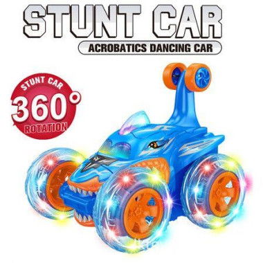 9660 Remote Control Car, 360Â° Rotating 2.4GHz Fast Stunt RC Cars Lights Off Road RC Crawlers Toys for Kids Birthday Christmas Stocking Stuffer Gifts