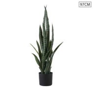 Detailed information about the product 97cm Artificial Indoor Snake Sansevieria Plant Fake Decoration Tree Flower Pot