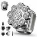 9D Head Shavers for Bald Men,5 in 1 Detachable Head Shaver with LED Display,IPX7 Waterproof Wet Dry Rechargeable Electric Shavers Grooming Kit. Available at Crazy Sales for $39.99