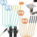 9Pcs Drain Cleaning Brush Set, Flexible Pipe Unclogger Tool with Non Slip Handle, Hair Remover for Sink, Bathroom & Kitchen Drains. Available at Crazy Sales for $16.99