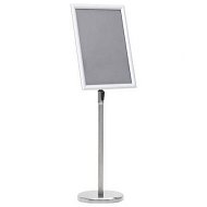 Detailed information about the product A3 Pedestal Poster Stand Silver Aluminium Alloy