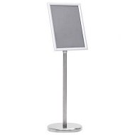 Detailed information about the product A4 Pedestal Poster Stand Silver Aluminium Alloy