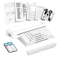 Detailed information about the product A4 Portable Thermal Printer Inkless Bluetooth A4 Mobile Travel Printer Label Maker with Printing Paper Document