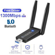 Detailed information about the product AC1300Mbps USB Wifi Dongle for PC,2 Antennas USB Wifi Adapter,Dual Band 5dBi 5GHz USB Wifi Computer Internet Adapter for PC/Tablet/Laptop Support Window and IOS