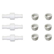 Detailed information about the product Accessory 3-Pack Pool Hose Ball Bearing Swivel + 6 Hose Nuts Replacement For Polaris 180 280 380 Pool Cleaners D20 D-20 D15.