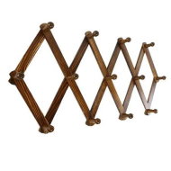 Detailed information about the product Accordion Style Expandable Wall Wooden Coat Rack 13 Hooks Hang Hats Jackets Coffee Mug Purses Necklaces Towels Cap Leash Scarves Data Line Kitchenware