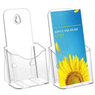 Detailed information about the product Acrylic Brochure Holder Slant Back Design,Clear Display Stand,Plastic Table Stand Sign Holder,Pamphlet Holder Flyer Holder,Acrylic Display Stand,2 Pack