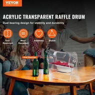 Detailed information about the product Acrylic Raffle Drum Holds 2500 Tickets or 100 Raffle Balls Professional Raffle Ticket Spinning Cage with 2 Keys Transparent Lottery Spinning Drawing Raffle