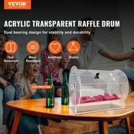 Detailed information about the product Acrylic Raffle Drum Holds 5000 Tickets or 200 Raffle Balls Professional Raffle Ticket Spinning Cage with 2 Keys Transparent Lottery Spinning Drawing Raffle