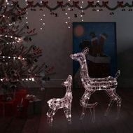 Detailed information about the product Acrylic Reindeer Family Christmas Decoration 160 LED Warm White