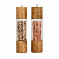 Detailed information about the product Acrylic Salt and Pepper Grinder Set,Manual Salt and Pepper Mills- Wooden Shakers with Adjustable Ceramic Core-Salt Grinder and Pepper Mill (8In 2Pack)