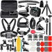Action Camera Accessories 50pc Kit for GoPro Hero 10 9 8 7 Max Fusion Insta360 DJI Osmo AKASO Mounts Travel Vlogging Adventure Gear Bundle. Available at Crazy Sales for $39.99