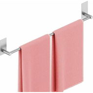 Detailed information about the product Adhesive Towel Bar 55CM Bathroom No Drill Towel Holder Sticky on Towel Rack Easy Install SUS304 Stainless Steel Rustproof Brushed Finish