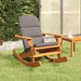 Adirondack Rocking Chair with Cushions Solid Wood Acacia. Available at Crazy Sales for $269.95