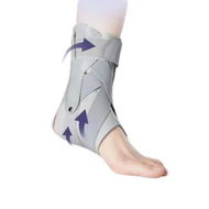 Detailed information about the product Adjustable Ankle Brace with Side Stabilizers for Sprained Ankle,Plantar Fasciitis and Injury Recovery,Support Brace for Sport (Grey Size: Large 40-43)