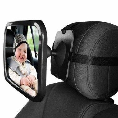 Adjustable Baby Car Mirror Car Back Seat Rear-View Facing Headrest Mount Child Kids Infant Baby Safety Monitor Accessories Crystal Clear Reflection