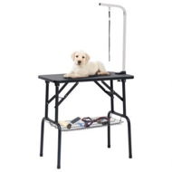 Detailed information about the product Adjustable Dog Grooming Table With 1 Loop And Basket