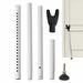 Adjustable Door Security Bar,Reinforced Door Stopper,For Home Pet Kids Women Safety Balcony Sliding Door Patio Door Security Home Color White. Available at Crazy Sales for $19.99