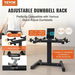 Adjustable Dumbbell Stand Home Fitness Rack and Stand with Media Rack Safe and Convenient Dumbbell Weight Holder Compact Dumbbell Storage Rack Perfect. Available at Crazy Sales for $159.95