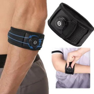 Adjustable Elbow Brace Breathable Arm Support Band Anti-slip Golf Basketball Tennis Elbow Strap Elbow Brace for Gym Sports Size L