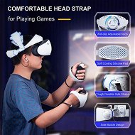 Detailed information about the product Adjustable Head Strap for Playstation VR2, Reduced Pressure Lightweight PSVR2 Strap, Enhanced Support and Comfort in VR Headset Compatible with PS5 VR2