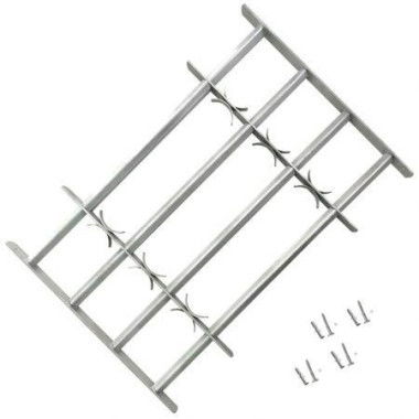 Adjustable Security Grille For Windows With 4 Crossbars 700-1050 Mm