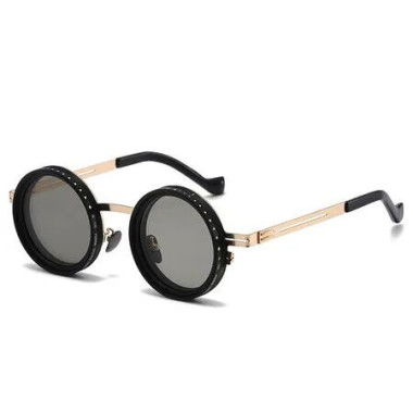 Adjustable Sunglasses Tint Polarized For Women Men,1-9 Gear Manual Tint Control with ND Filter Color Gold