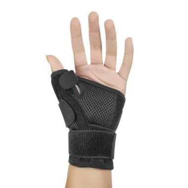 Adjustable Thumb Brace,Wrist Support for Tenosynovitis Braces,Pressure Relief for Thumb Sprains,Thumb Splint for Left and Right Hands(Black)