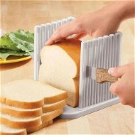 Detailed information about the product Adjustable Toast Slicer/Cutting Guide for Homemade Bread,Plastic Bread Slicer Loaf for Slicing Bread Foldable Kitchen Baking Tools (White)