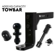 Detailed information about the product Adjustable Tow Bar Hitch Black Towbar Ball